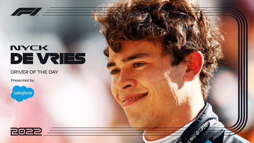F1 driver of the new arrivals day